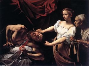 Caravaggio (Michelangelo Merisi) - Judith Beheading Holofernes - (own a famous paintings reproduction)