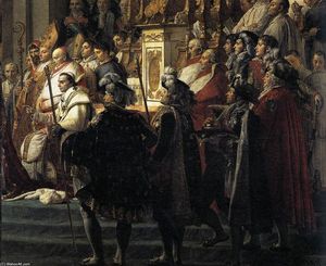 Jacques Louis David - Consecration of the Emperor Napoleon I (detail)