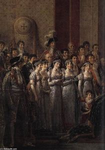 Jacques Louis David - Consecration of the Emperor Napoleon I (detail)
