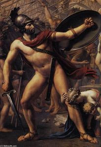 Jacques Louis David - The Intervention of the Sabine Women (detail)