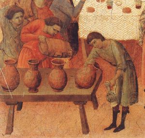 Duccio Di Buoninsegna - Wedding at Cana (detail)