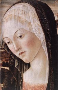 Francesco Di Giorgio Martini - Madonna and Child with an Angel (detail)