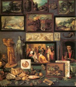Frans Francken The Younger - Art Room (detail)