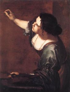 Artemisia Gentileschi - Self-Portrait as the Allegory of Painting - (buy famous paintings)