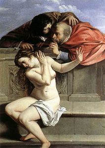 Artemisia Gentileschi - Susanna and the Elders - (own a famous paintings reproduction)