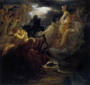 François Gérard (François Pascal Simon) - Ossian Awakening the Spirits on the Banks of the Lora with the Sound of his Harp