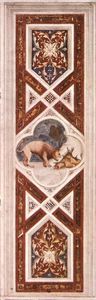 Giotto Di Bondone - The Lion Recalls the Cubs to Life (on the decorative band)