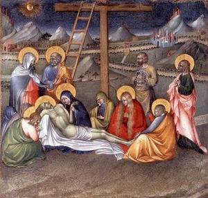 Giovanni Di Paolo - Lamentation over the Dead Christ