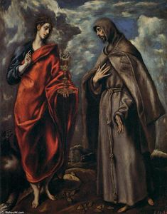 El Greco (Doménikos Theotokopoulos) - Sts John and Francis