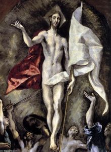 El Greco (Doménikos Theotokopoulos) - The Resurrection (detail)
