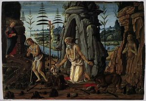Jacopo Del Sellaio - St Jerome in the Wilderness