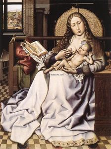 Robert Campin (Master Of Flemalle) - The Virgin and Child before a Firescreen
