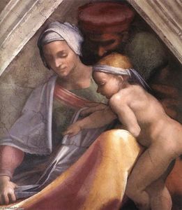 Michelangelo Buonarroti - Ancestors of Christ: figures (11)