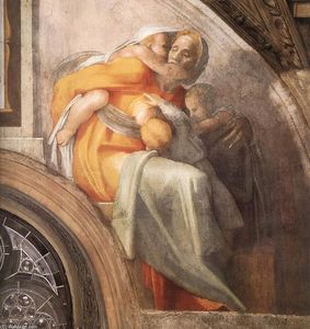Michelangelo Buonarroti - Asa - Jehoshaphat - Joram (detail)