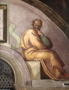 Michelangelo Buonarroti - Azor - Zadok (detail)