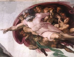 Michelangelo Buonarroti - Creation of Adam (detail)