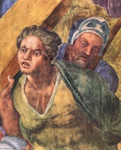 Michelangelo Buonarroti - Martyrdom of St Peter (detail)