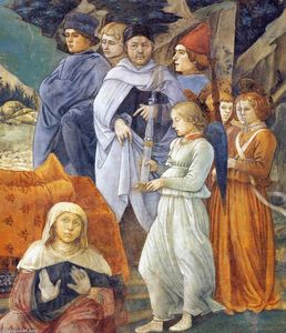 Fra Filippo Lippi - Death of the Virgin (detail)