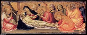 Lorenzo Monaco - Lamentation over the Dead Christ