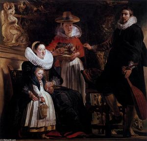 Jacob Jordaens - The Family of the Artist