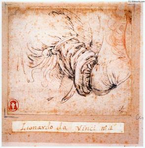 Leonardo Da Vinci - Sleeve study for the Annunciation