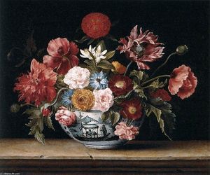 Jacques Linard - Chinese Bowl with Flowers