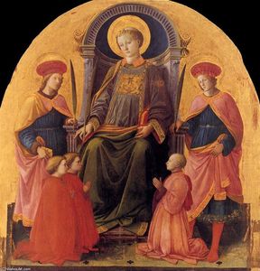Fra Filippo Lippi - St Lawrence Enthroned with Saints and Donors