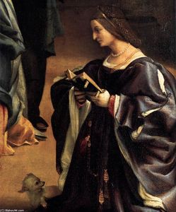 Lorenzo Lotto - Christ Taking Leave of his Mother (detail)