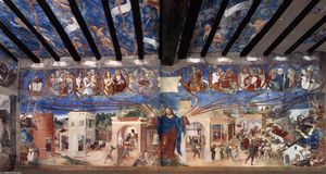 Lorenzo Lotto - Legend of St Barbara (north wall)