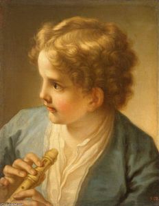 Benedetto Luti - Boy with a Flute