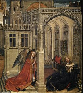 Robert Campin (Master Of Flemalle) - Annunciation