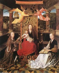 Master Of Hoogstraeten - Madonna and Child with Sts Catherine and Barbara
