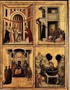 Master Of Saint Cecilia - Saint Cecilia Altarpiece (detail)
