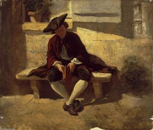 Jean Louis Ernest Meissonier - Young Man with a Book
