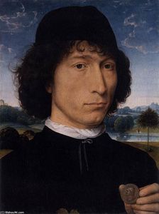 Hans Memling - Portrait of a Man with a Roman Coin