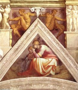 Michelangelo Buonarroti - Ancestors of Christ: figures (20)