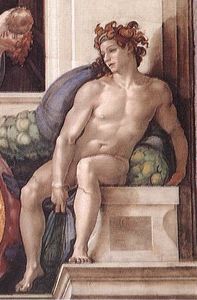 Michelangelo Buonarroti - Ignudo (24)