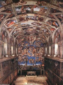 Michelangelo Buonarroti - Interior of the Sistine Chapel
