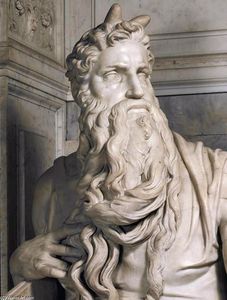 Michelangelo Buonarroti - Moses (detail)