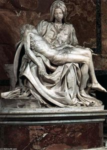  Oil Painting Replica Pietà, 1499 by Michelangelo Buonarroti (1475-1564, Italy) | WahooArt.com