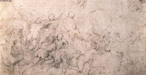 Michelangelo Buonarroti - Study for the Battle of Cascina