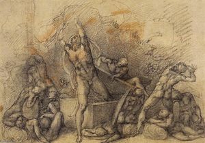 Michelangelo Buonarroti - The Resurrection (recto)