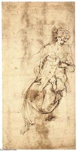 Michelangelo Buonarroti - Virgin and Child (verso)