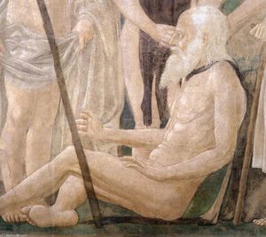 Piero Della Francesca - 1. Death of Adam (detail)