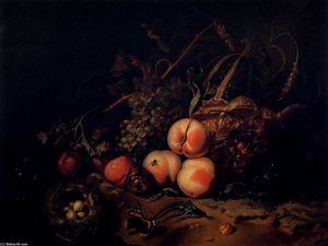 Rachel Ruysch - Still-Life with Fruit and Insects