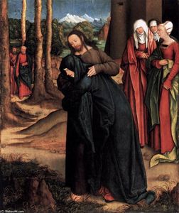 Bernhard Strigel - Christ Taking Leave of His Mother