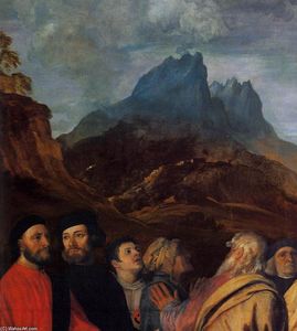 Tiziano Vecellio (Titian) - Presentation of the Virgin at the Temple (detail)