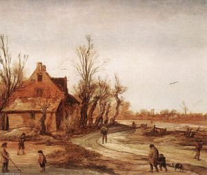 Esaias Van De Velde - Winter Landscape