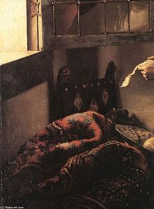 Johannes Vermeer - Girl Reading a Letter at an Open Window (detail)