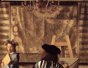 Johannes Vermeer - The Art of Painting (detail)